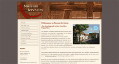 Desktop Screenshot of museum-herxheim.de