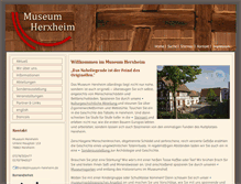 Tablet Screenshot of museum-herxheim.de